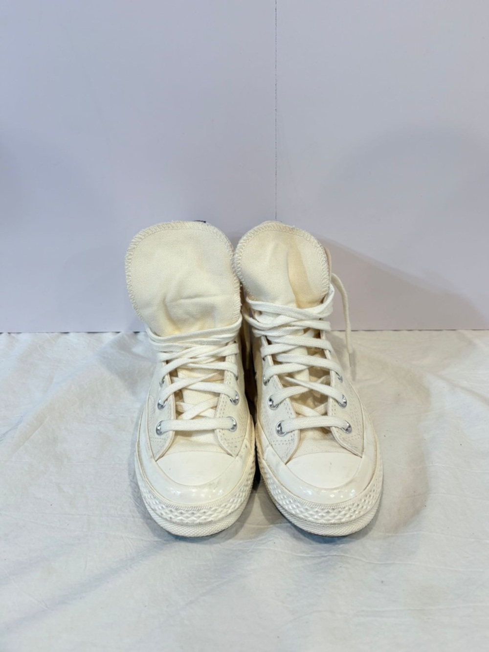 Converse Kids High-Top Canvas Sneakers - Off-White